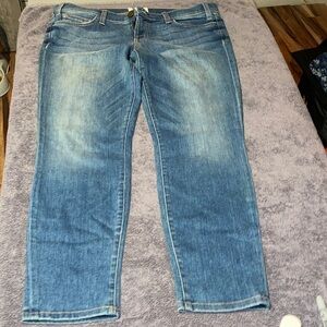 Current/Elliott Blue Straight Leg Jeans